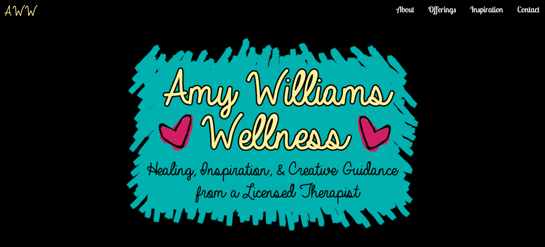 screenshot of amywilliamswellness.com